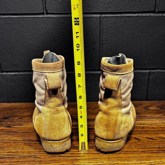 Vintage Wellco Desert Tan Leather Tactical Combat Boots USGI Men’s 8.5 Wide - Picture 4 of 8